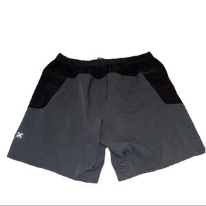 Lululemon Athletica Black and Gray Men's Athletic Shorts